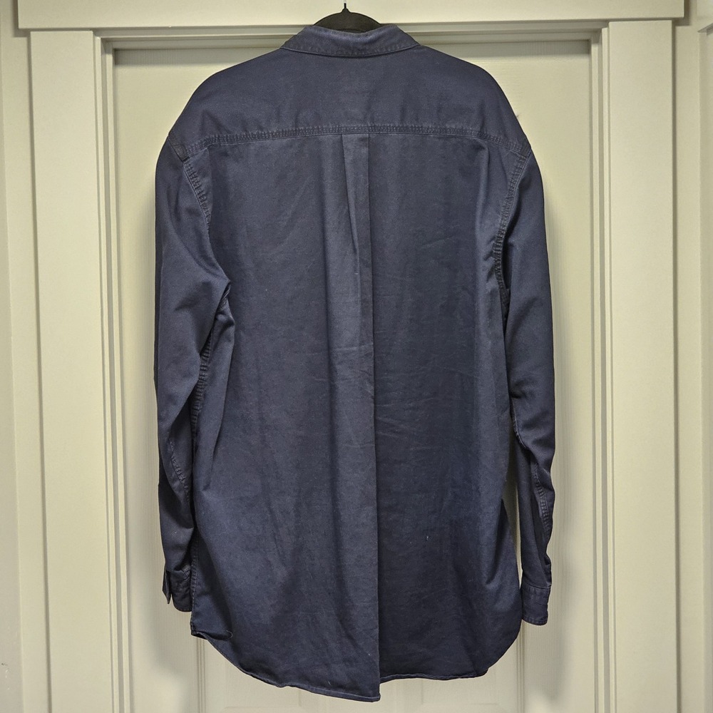 Carhartt FR Shirt Mens XLT Extra Large Tall Navy FRS159 DNY Flame Resistant Work - Picture 9 of 9